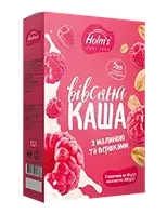 Каша вівсяна з малиною та вершками, 200 г "Holm's"