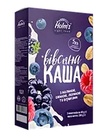 Каша вівсяна з малиною, ожиною, лохиною та вершками, 200 г "Holm's"