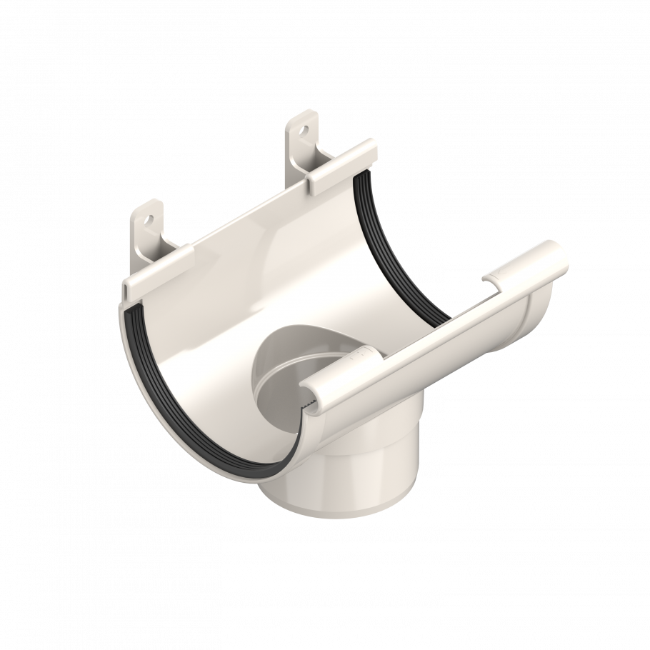 Воронка жолоба INES 120/80 мм. Біла