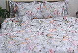 Сатин Преміум Євро комплект постільної білизни з компаньйоном ТМ Prima Teks PT-004, фото 3