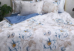 Сатин Преміум 2-спальна постільна білизна з компаньйоном ТМ Prima Teks  PT-005