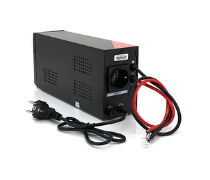 Автономний інвертор Ritar RTSW-600ND12 LCD із чистою (правильною) синусоїдою потужність 600ВА/360Вт ДБЖ 12В, фото 3