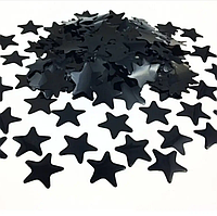 Конфетти Звезды Черные Большие 3,5 см 100 грамм
