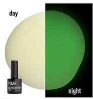 NUB Glow Up Top Coat / Топ люминесцентный / без липкого шару / 8мл