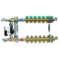 Колектор для теплої підлоги KAN на 7 виходів без витратоомерів (7707E)