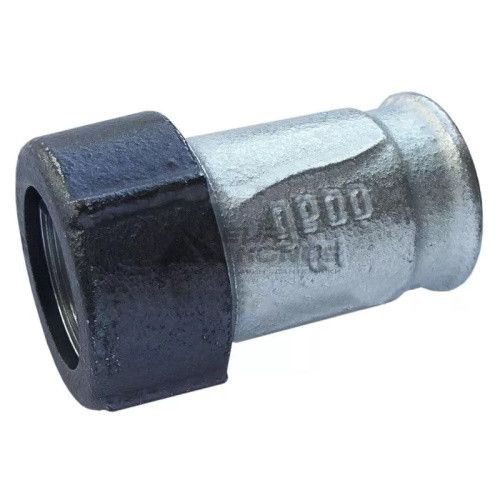 Фітинг Gebo QI Ду 50 (59,7-63,6) універсальний чавунний затискний, внутрішня різь, фото 1