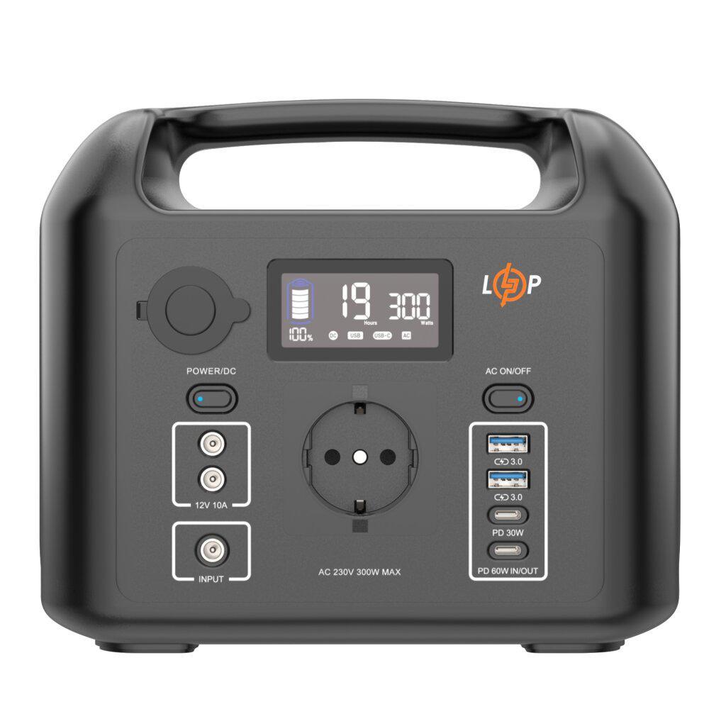 Багатофункціональна портативна зарядна станція LP CHARGER 300 (300W 320Wh)