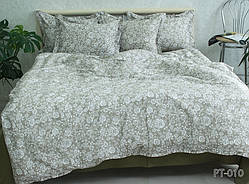 Сатин Преміум 2-спальна постільна білизна з компаньйоном ТМ Prima Teks  PT-010