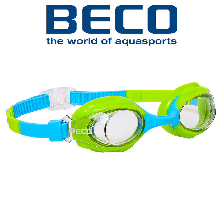 Окуляри для плавання дитячі окуляри для басейну BECO Vince 99047 68, синьо-зелені (4+)
