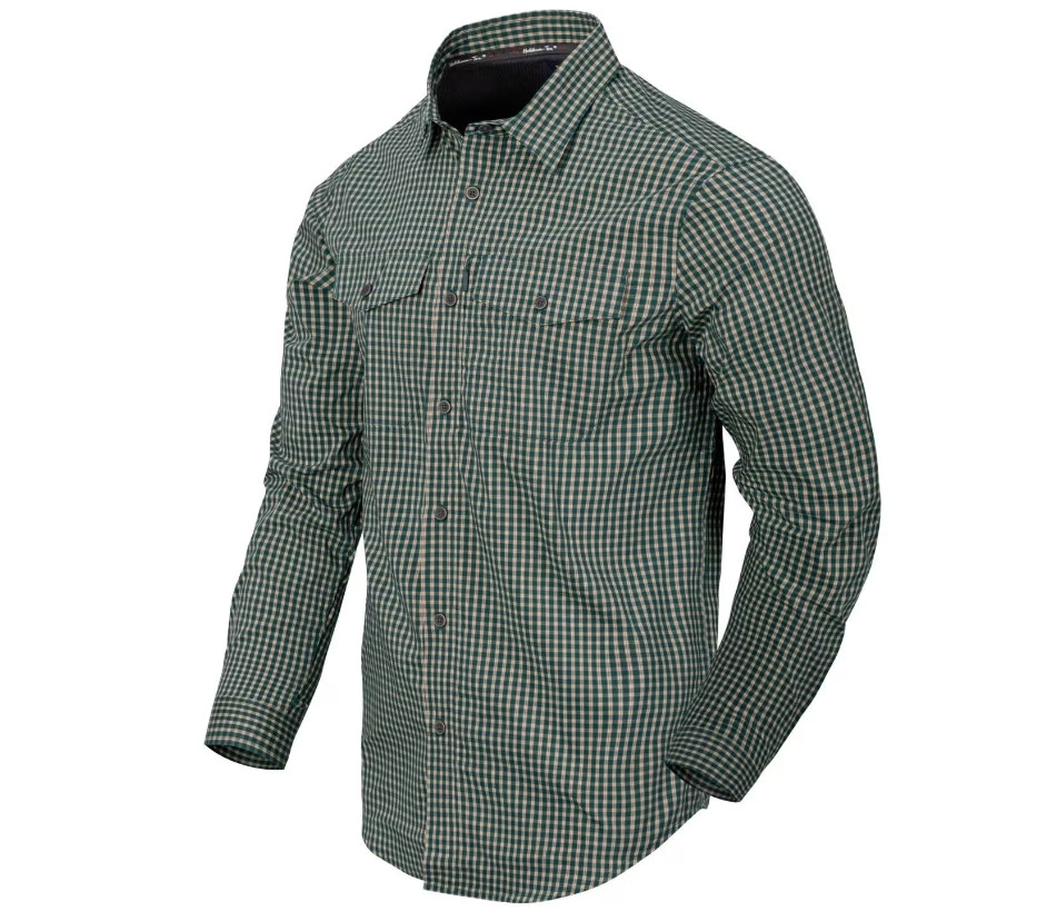 Рубашка в клетку Helikon-Tex Covert Concealed Carry Savage Green Checkered KO-CCC-CB-C1 XXXL - фото 1 - id-p1933548127