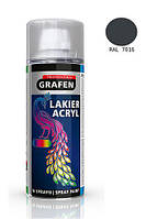 Спрей-фарба акрілова GRAFEN (400мл) Сіра Рал 7016