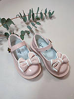 Туфлі для дівчинки рожеві з бантиком