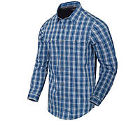 Рубашка в клетку Helikon-Tex Covert Concealed Carry Blue Plaid KO-CCC-CB-PD