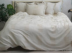 Сатин Преміум 2-спальна постільна білизна з компаньйоном ТМ Prima Teks  PT-012