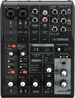 Портативный 6-канальный  аналоговый микшерный пульт Yamaha AG06 MK2 BK PRF