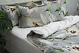 Сатин Преміум Євро комплект постільної білизни з компаньйоном ТМ Prima Teks PT-015, фото 3