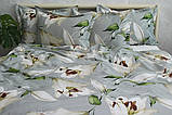 Сатин Преміум Євро комплект постільної білизни з компаньйоном ТМ Prima Teks PT-015, фото 4