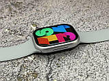 Розумний смарт-годинник GS9 Pro Max 45 mm AMOLED дисплей смарт-годинник з магнітною зарядкою і функцією дзвінка сірий, фото 4