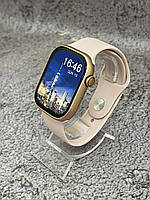 Розумний смарт-годинник GS9 Pro Max 45 mm AMOLED дисплей смарт-годинник із магнітною зарядкою і функцією дзвінка золотистий