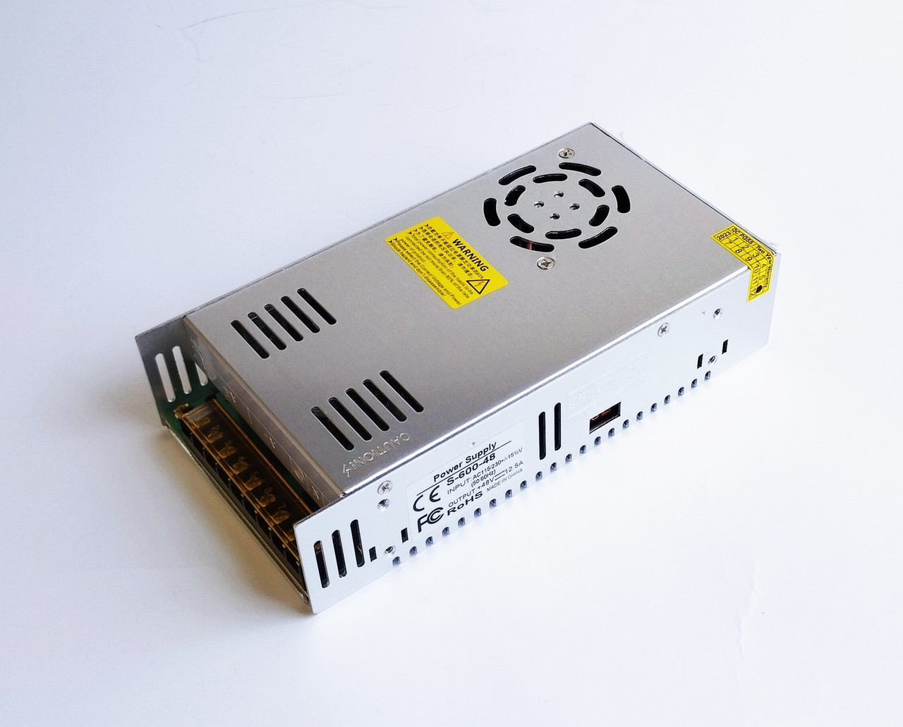 Блок живлення 48V 12.5А (S-600-48) металевий корпус