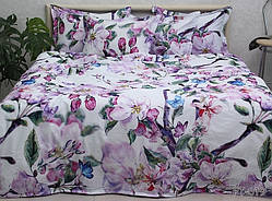 Сатин Преміум 2-спальна постільна білизна з компаньйоном ТМ Prima Teks  PT-019