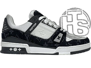 Жіночі кросівки Louis Vuitton Trainer White Black 1A9JGB