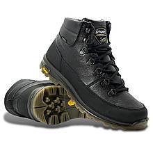 Кросівки чоловічі черевики Grisport Spo-Tex Vibram (Італія) шкіряні водонепроникні чорні 12953o24tn