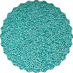 Посипка кондитерська "Бірюзові кульки 1 мм", 50 гр.