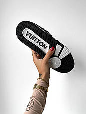 Жіночі кросівки Louis Vuitton Trainer White Black 1A9JGB, фото 2