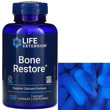 Кальцій магній цинк д3 Life Extension Bone Restore 120 капсул, фото 3