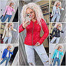 Повсякденна жіноча куртка. Коротка демісезонна жіноча курточка батал. Жіноча куртка весна "Sanny" р. 44-72, фото 4