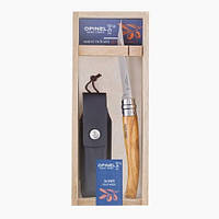 Ніж філейний з чохлом Opinel Slim No.10 VRI Olive Wooden Gift Box (001090)