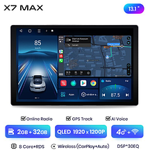 Junsun X7 X7 pro X7 max V1 V1 prp V1 plus  андроїд магнітола високої якості для VW BMW Skoda OPEL авто 13.1", 2ГБ+32 4G, Штатне