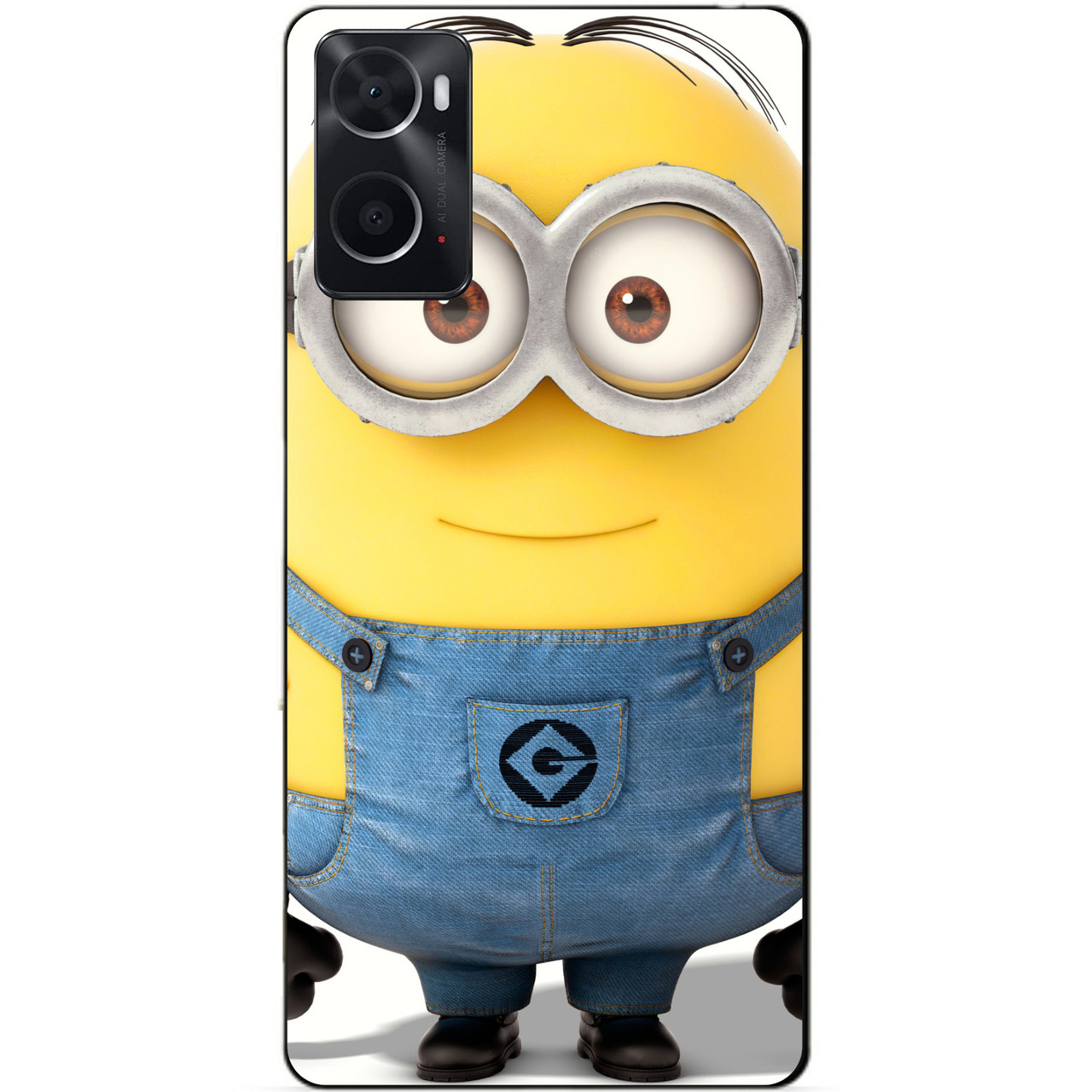 Силіконовий бампер чохол для Oppo A76/A96 з малюнком Міньйон Стюарт Міньйони