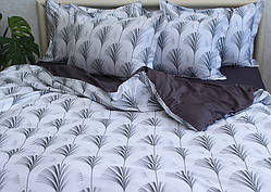 Сатин Преміум 2-спальна постільна білизна з компаньйоном ТМ Prima Teks  PT-023