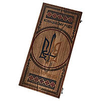 Нарди дерев'яні подарунокві з епоксидною смолою Козацькому роду - нема переводу 48×24см, фото 9