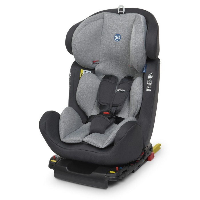 Автокрісло дитяче El Camino ME 1041 Bravo ISOFIX, група 0 + / I-II-III, Сіре