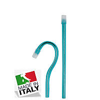 Слюноотсос стоматологический PLUSS (Италия) 100 шт/уп, голубые (со съемным колпачком)