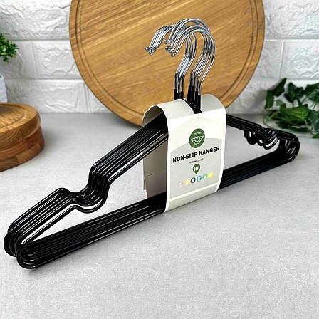 Вішалки для одягу силіконові 10 шт NON-SLIP HANGER, фото 1