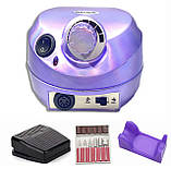 Фрезер DM-202 Chrome на 35000 об/хв. - 65 Вт. для манікюру та педикюру Фіолетовий, фото 2