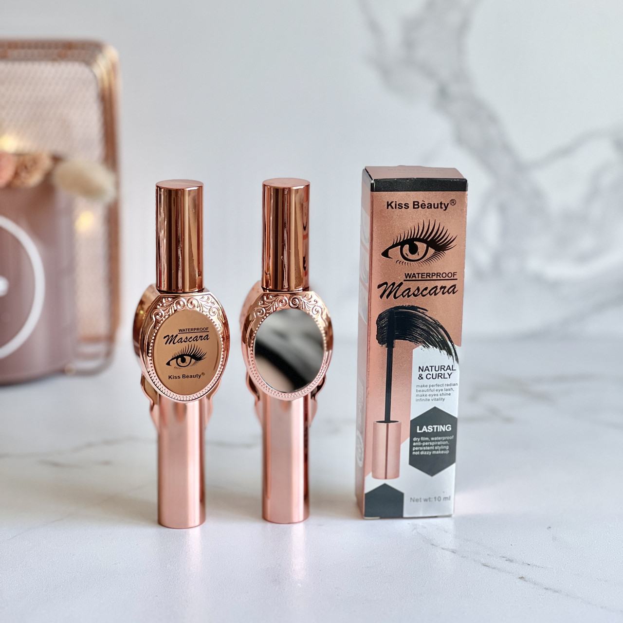 Туш з дзеркалом Kiss Beauty