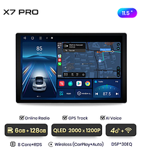 Junsun X7 X7 pro X7 max V1 V1 prp V1 plus  андроїд магнітола високої якості для Американських авто 11.5", 6ГБ+128, Універальне