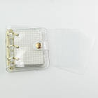 Прозорий блокнот з золотим механізмом А8 10*8,5 см KDP011, фото 2