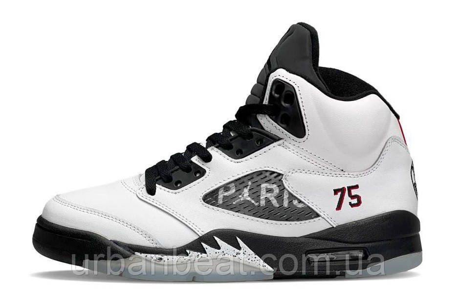 Чоловічі баскетбольні кросівки Air Jordan 5 Retro White, фото 1