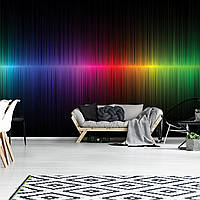 Современные флизелиновые фотообои на стену 368x280 см Радужный График (10441V10) +клей