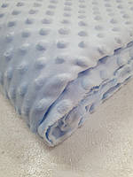 Відріз плюш мінкі блакитний 100*160