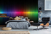 Современные флизелиновые фотообои на стену 368x254 см Радужный График (10441V8) +клей