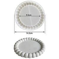 Молд для підставки із гіпсу, бетону, акрилового композиту. 1 шт., Розмір ок.14х9 см