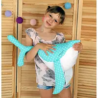 Подушка Хатка Кит М’ятний із білим від New and Classic