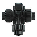 Кран кульовий з електроприводом Q91403-25, триходовий L-порт, різь 1", DN 25 мм, 24V, фото 2